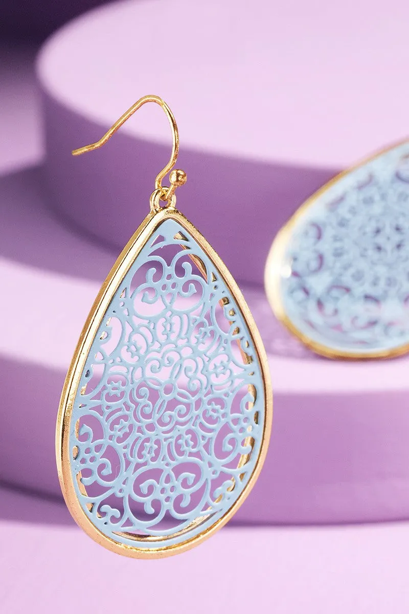 Filigree Teardrop Earrings