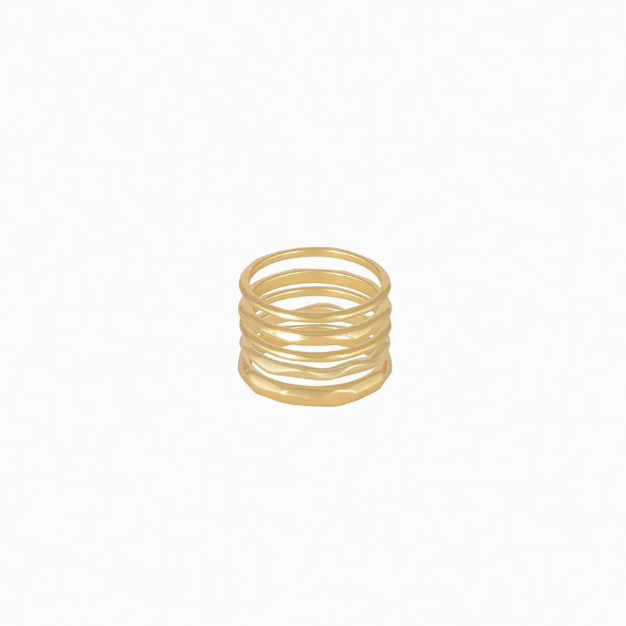 Forever Stack Vermeil Ring Set