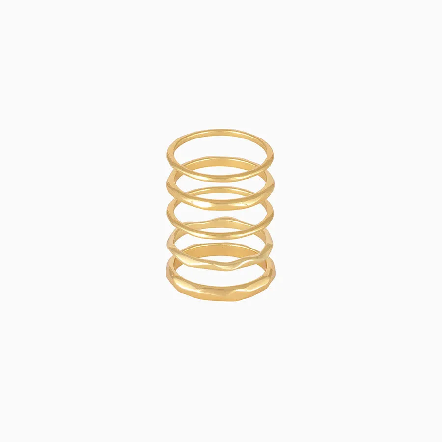 Forever Stack Vermeil Ring Set