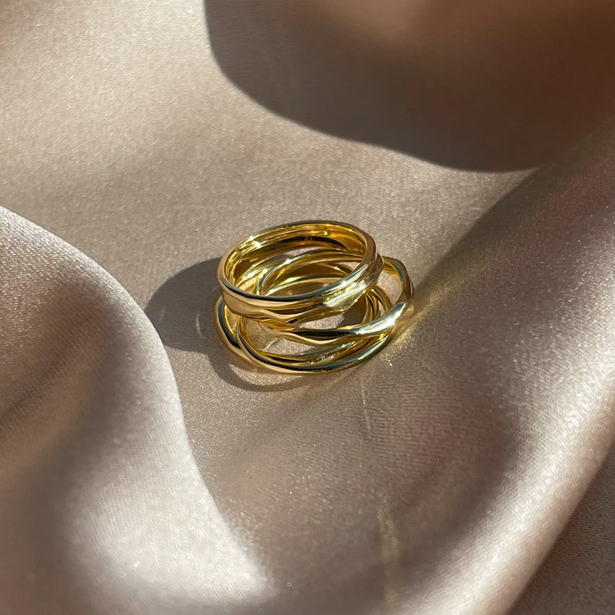 Forever Stack Vermeil Ring Set