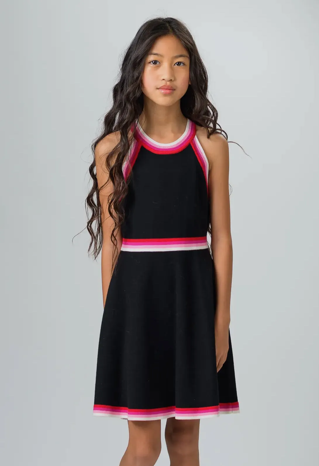 Girls: Rainbow Fit n Flare Dress