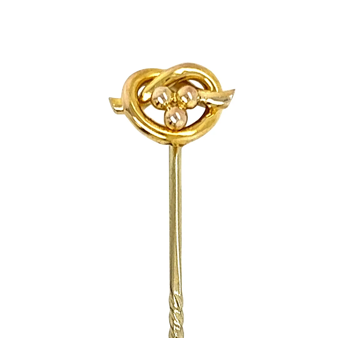 Gold Knot Tie Pin