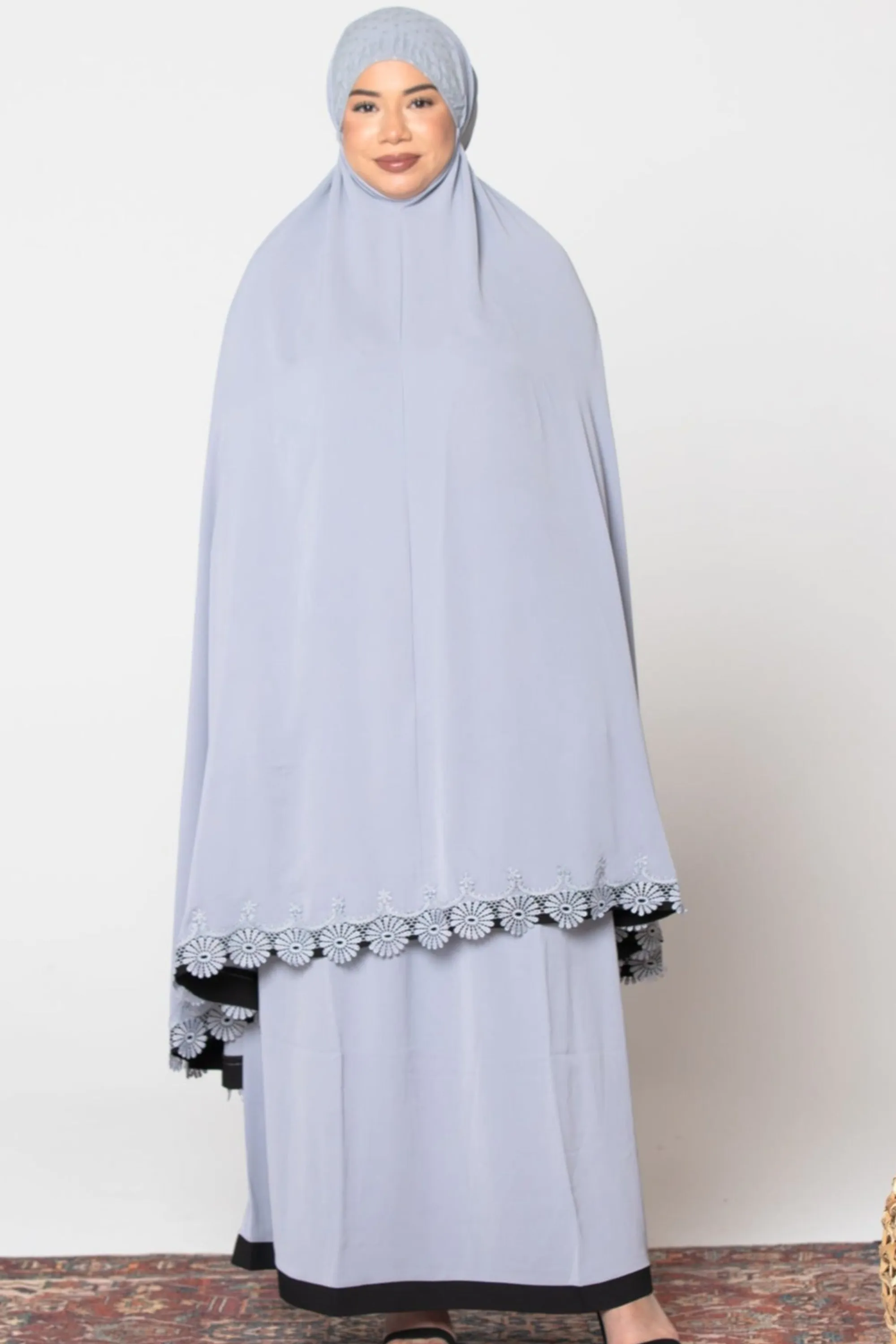 Gray Two Piece Salah Prayer Outfit