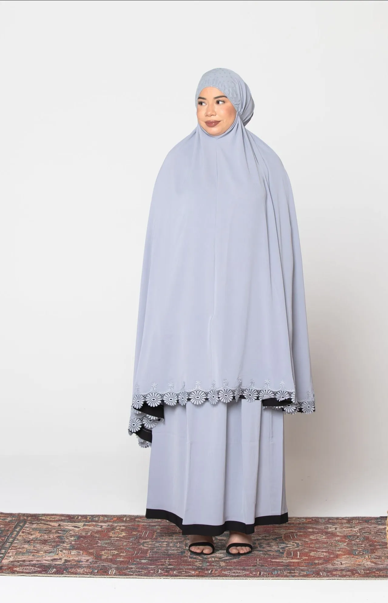 Gray Two Piece Salah Prayer Outfit