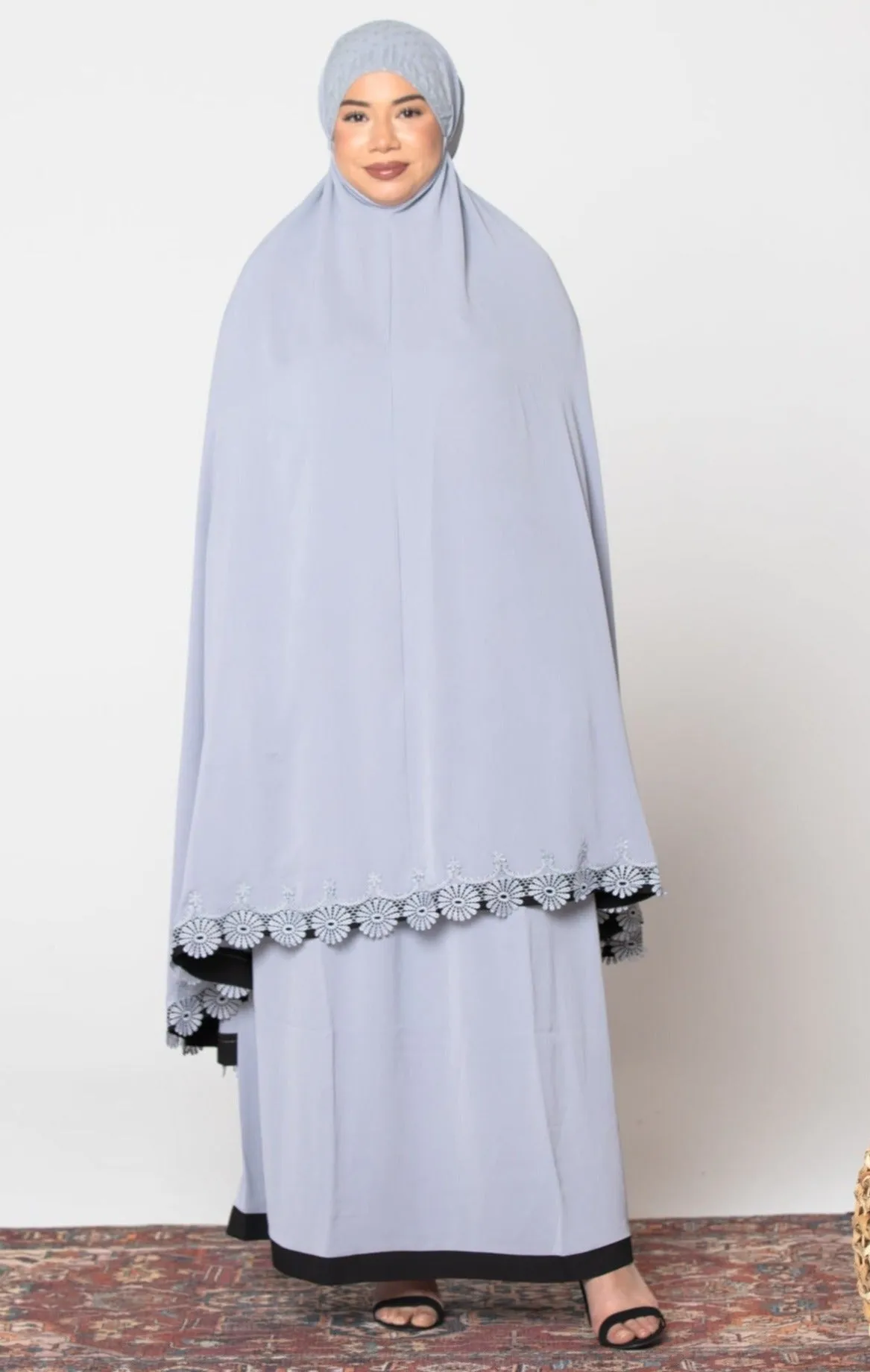 Gray Two Piece Salah Prayer Outfit