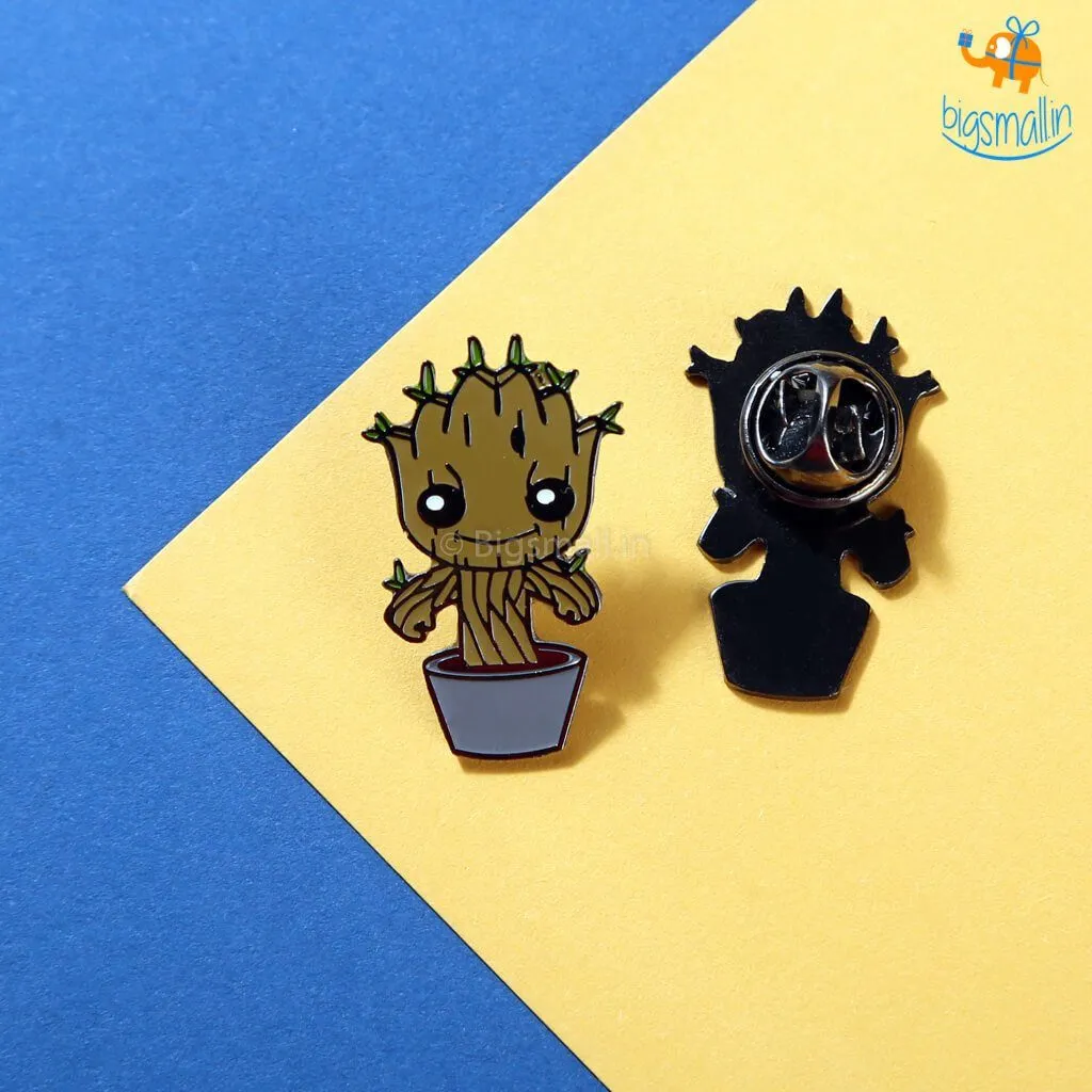 Groot Metallic Lapel Pin