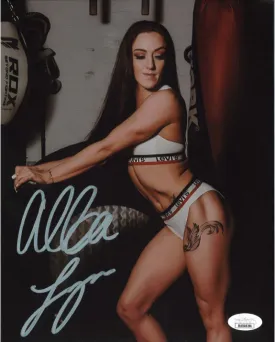 Highspots - Alba Fyre "Gym Pose" Hand Signed 8x10 *inc COA*