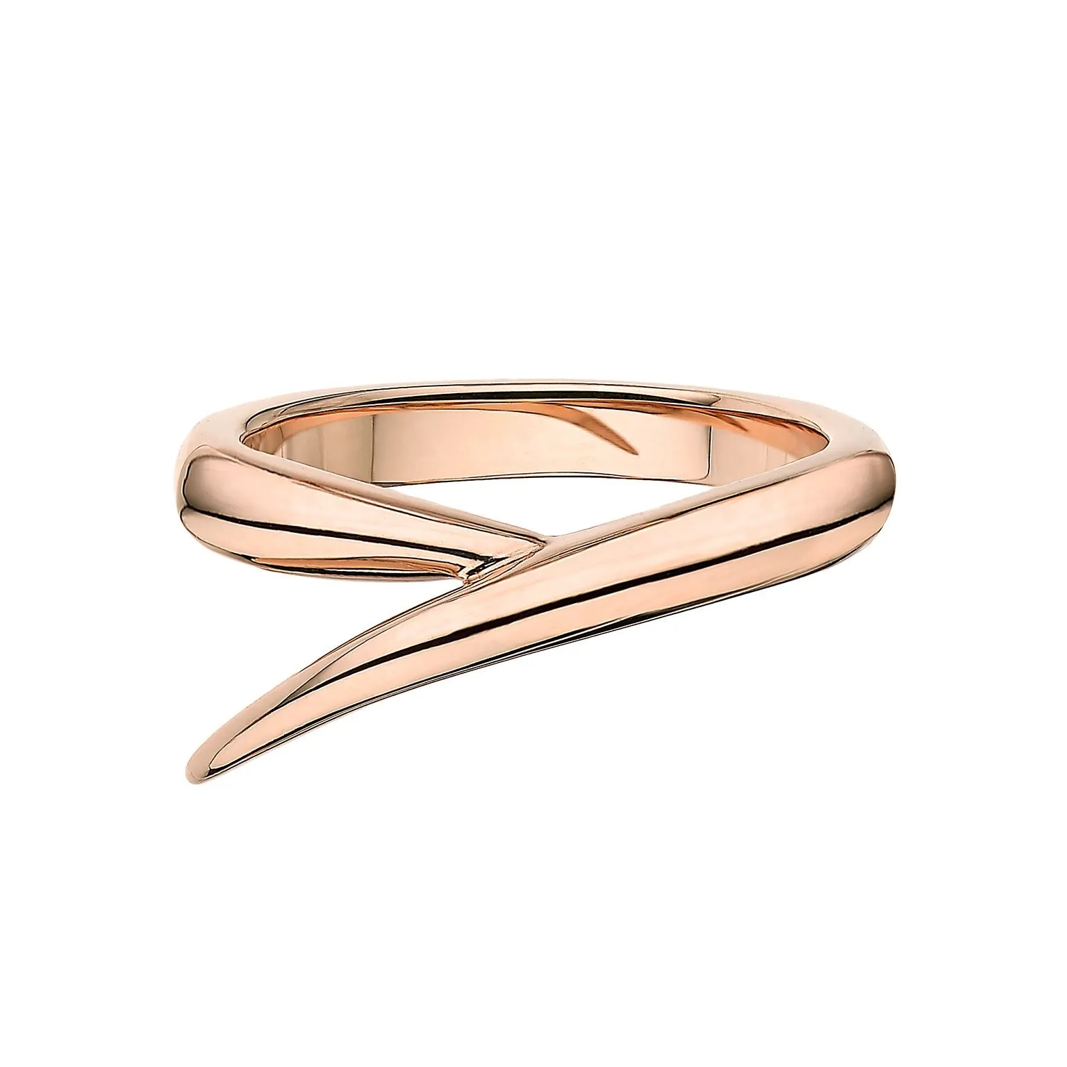 Interlocking Single Ring - 18ct Rose Gold