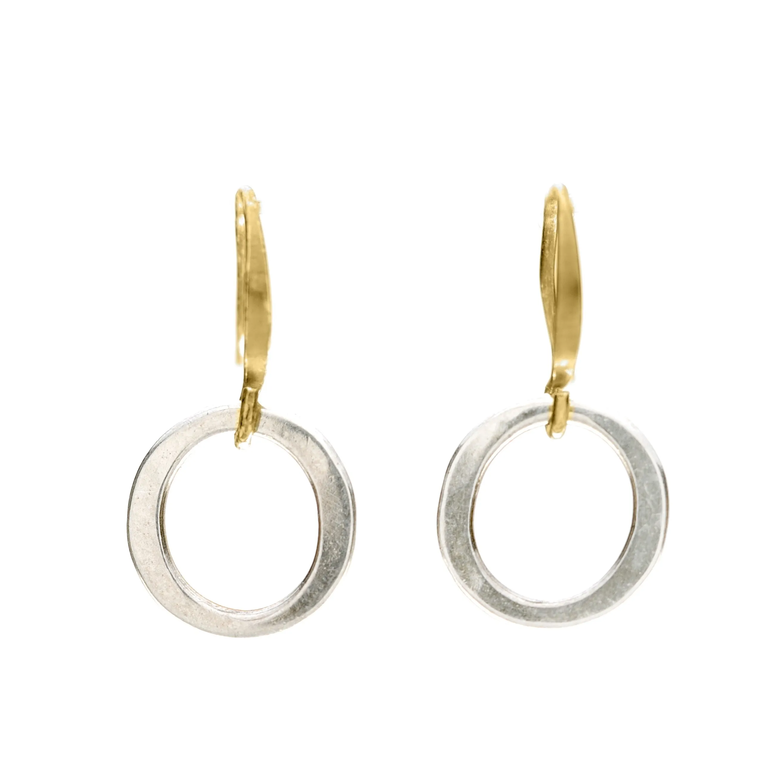 Kai Petite Earrings Gold Filled Leverbacks - Mixed Metal