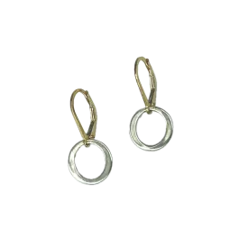 Kai Petite Earrings Gold Filled Leverbacks - Mixed Metal