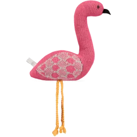 Knitted Pink Flamingo With Lavender