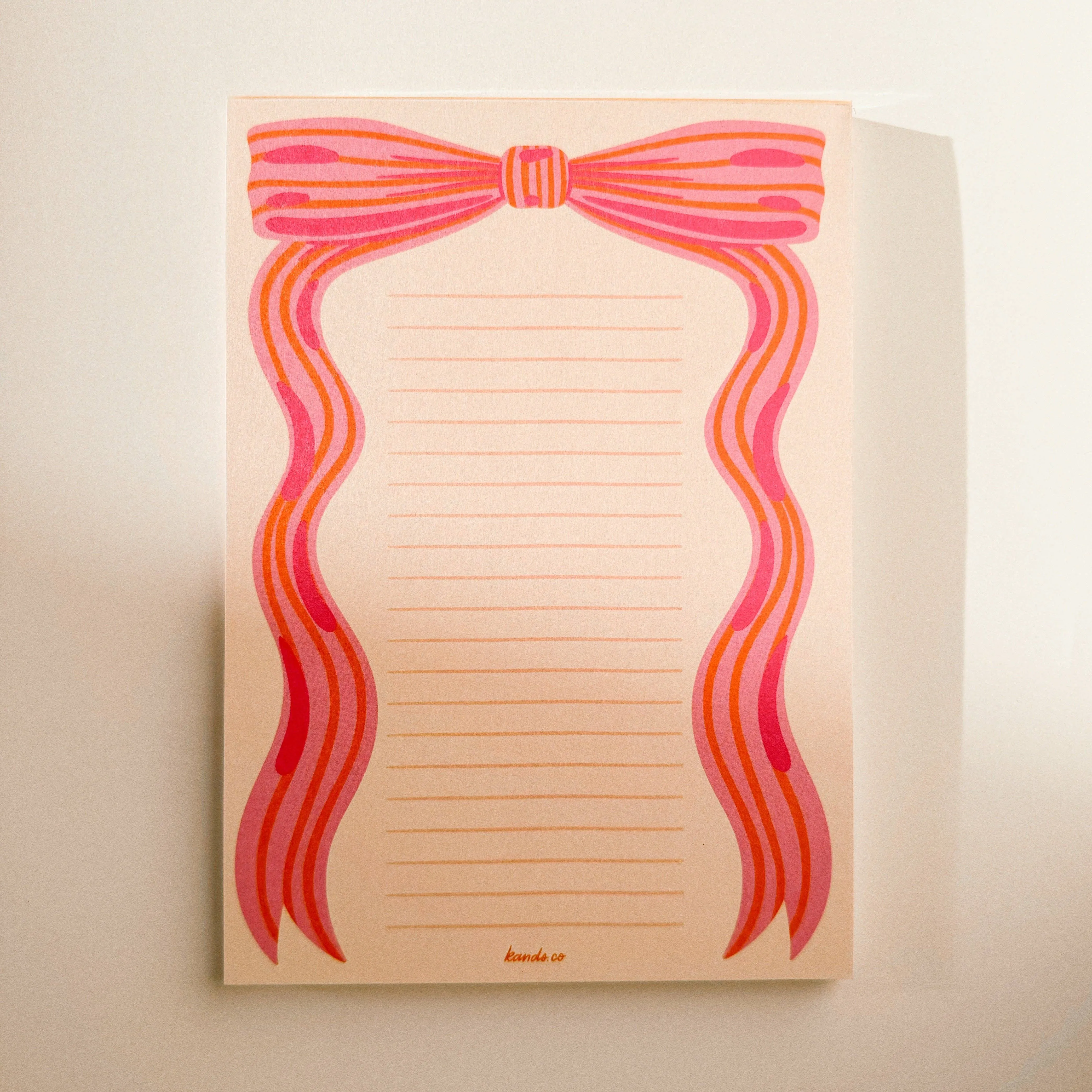 Little Bow Pink Notepad