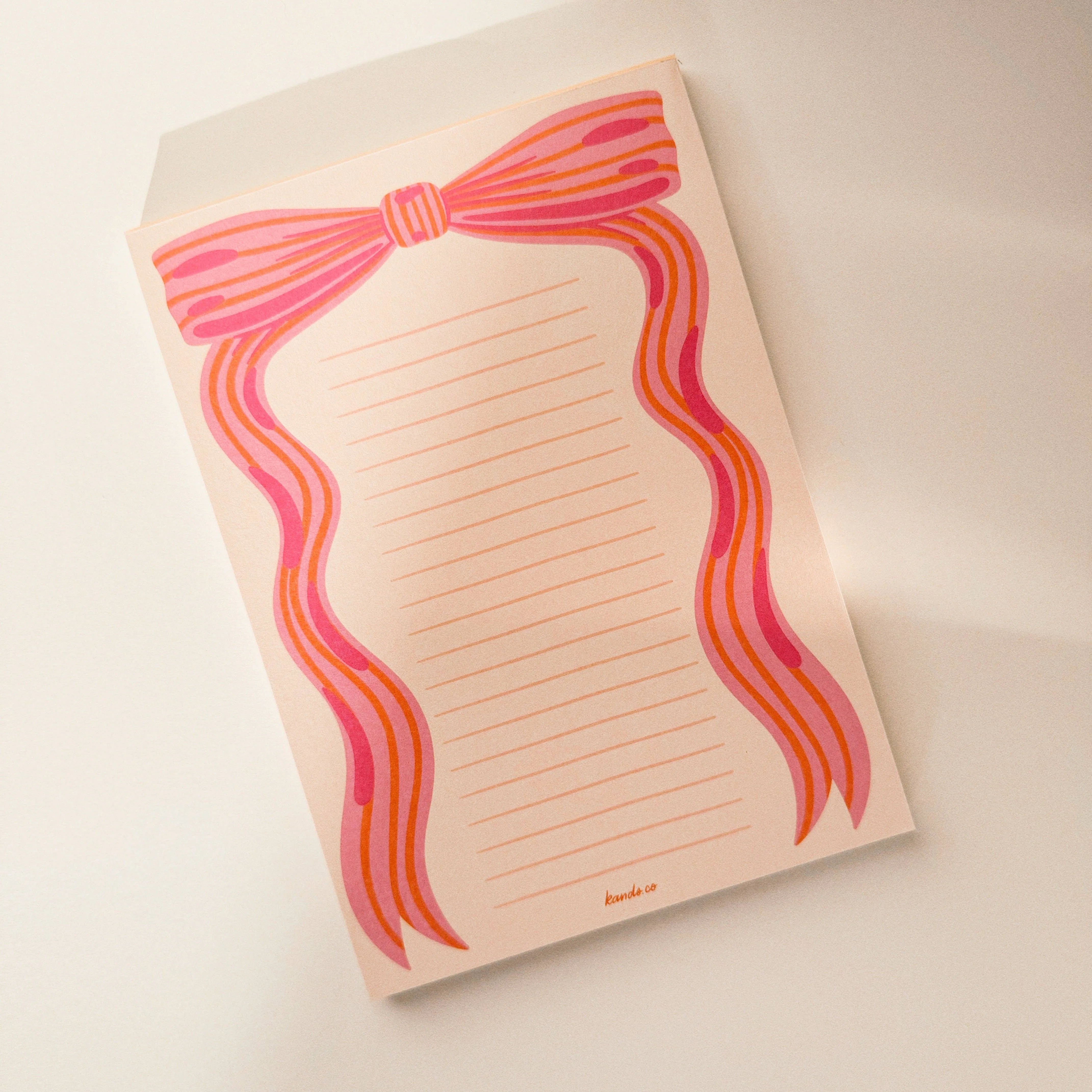 Little Bow Pink Notepad