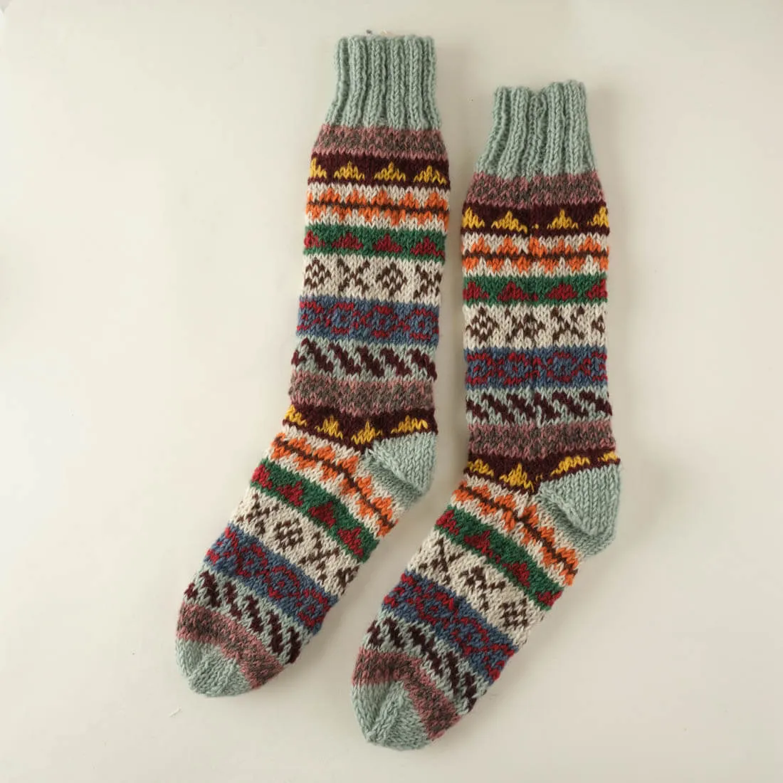 Liv Fair Isle Wool Socks