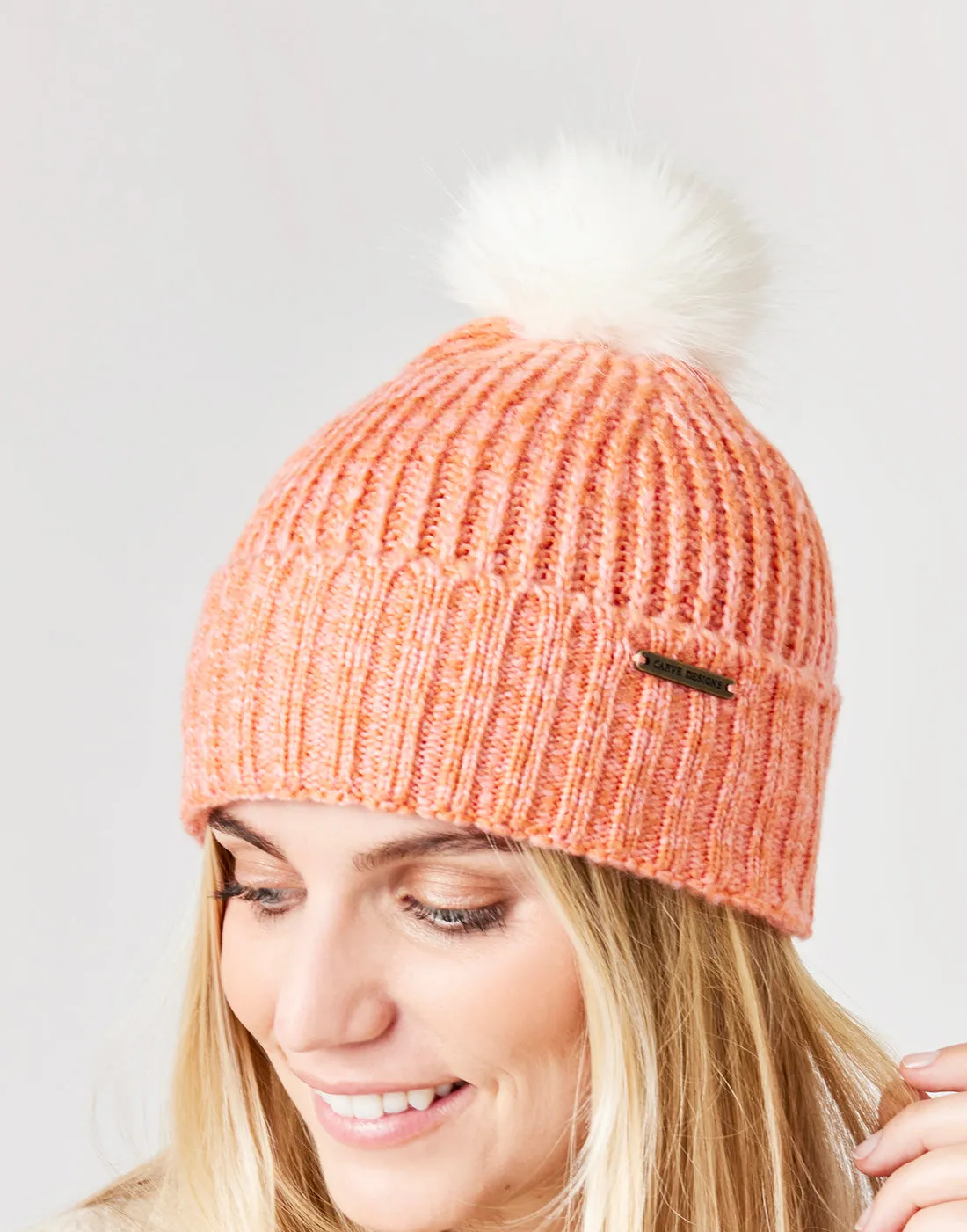 Lucy Beanie: Terracotta Heather - FINAL SALE