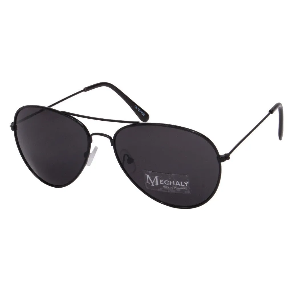 Mechaly Aviator Style Black Sunglasses