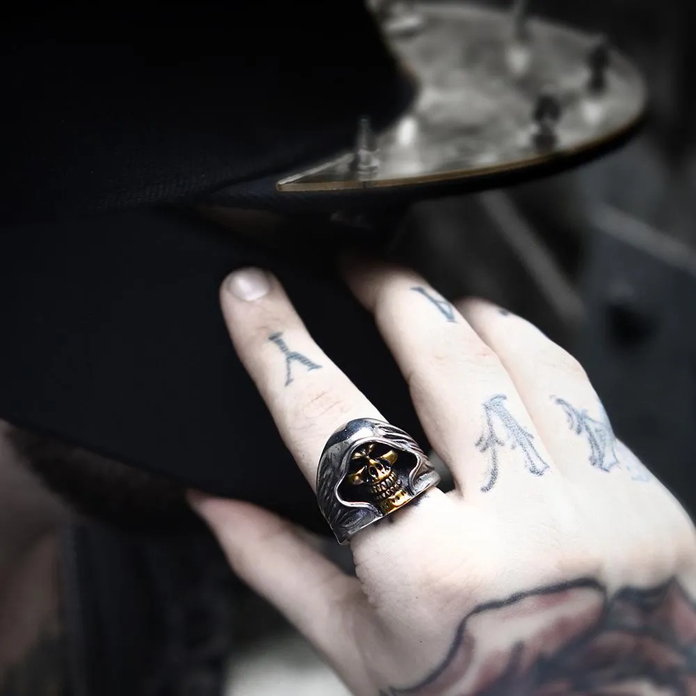 Men's Punk Death Skull Rings