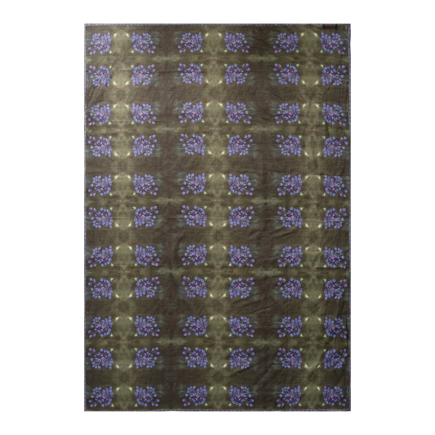 Midnight Glow- Silk Cotton Large Scarf