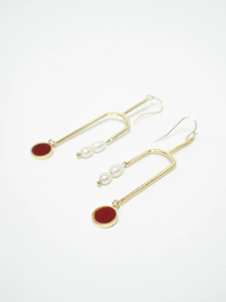 Mini Mobile Earrings - Gold