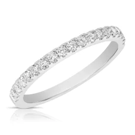 M.K. 18K White Gold & Diamonds Wedding Band