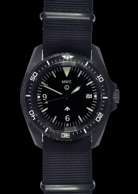 MWC Heavy Duty 300m Military Divers Watch in PVD Steel Case with Sapphire Crystal and Ceramic Bezel (Quartz)