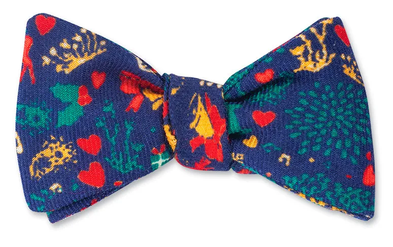 Navy Fair Isle Bow Tie - B4789