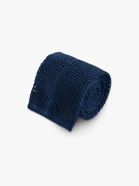 Navy Knitted Tie