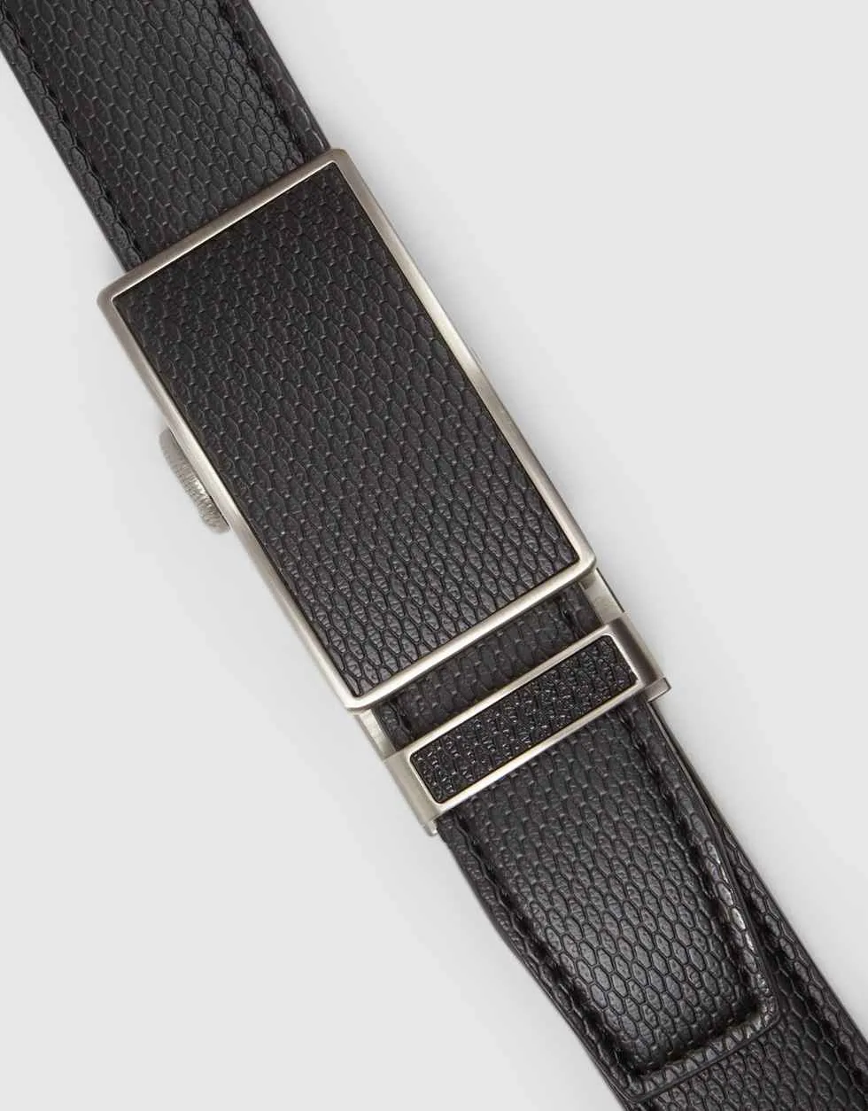 Netted Crafted Leather Ratchet Belt