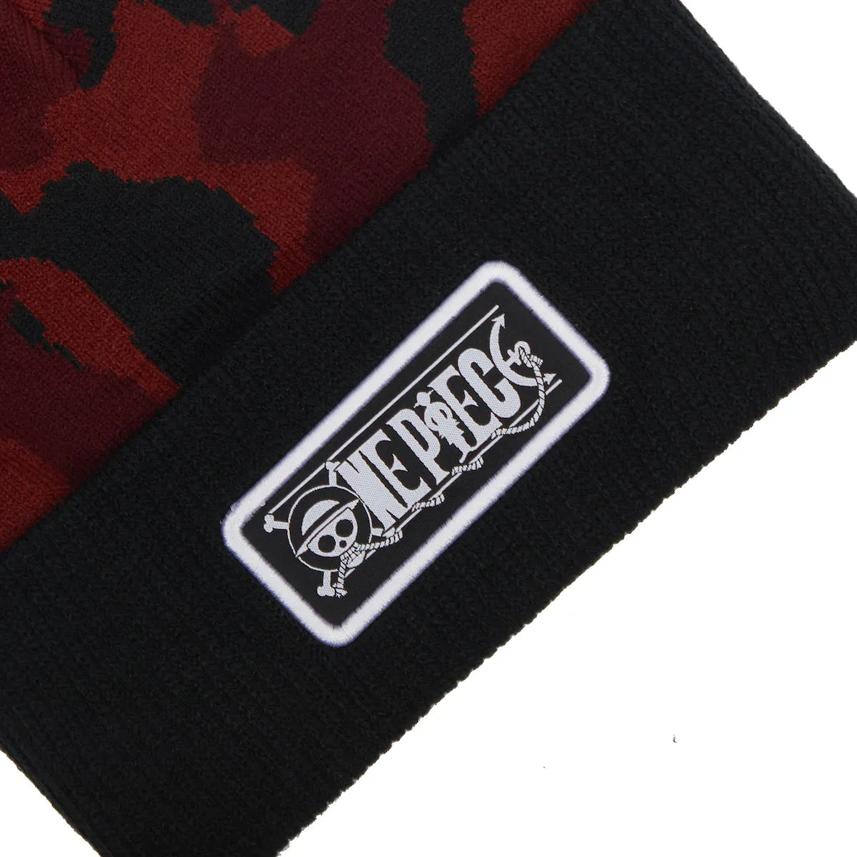 One Piece Red Camo Beanie