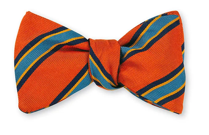 Orange Vista Stripes Bow Tie - B5319