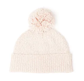 Organic Textured Beanie- Pink