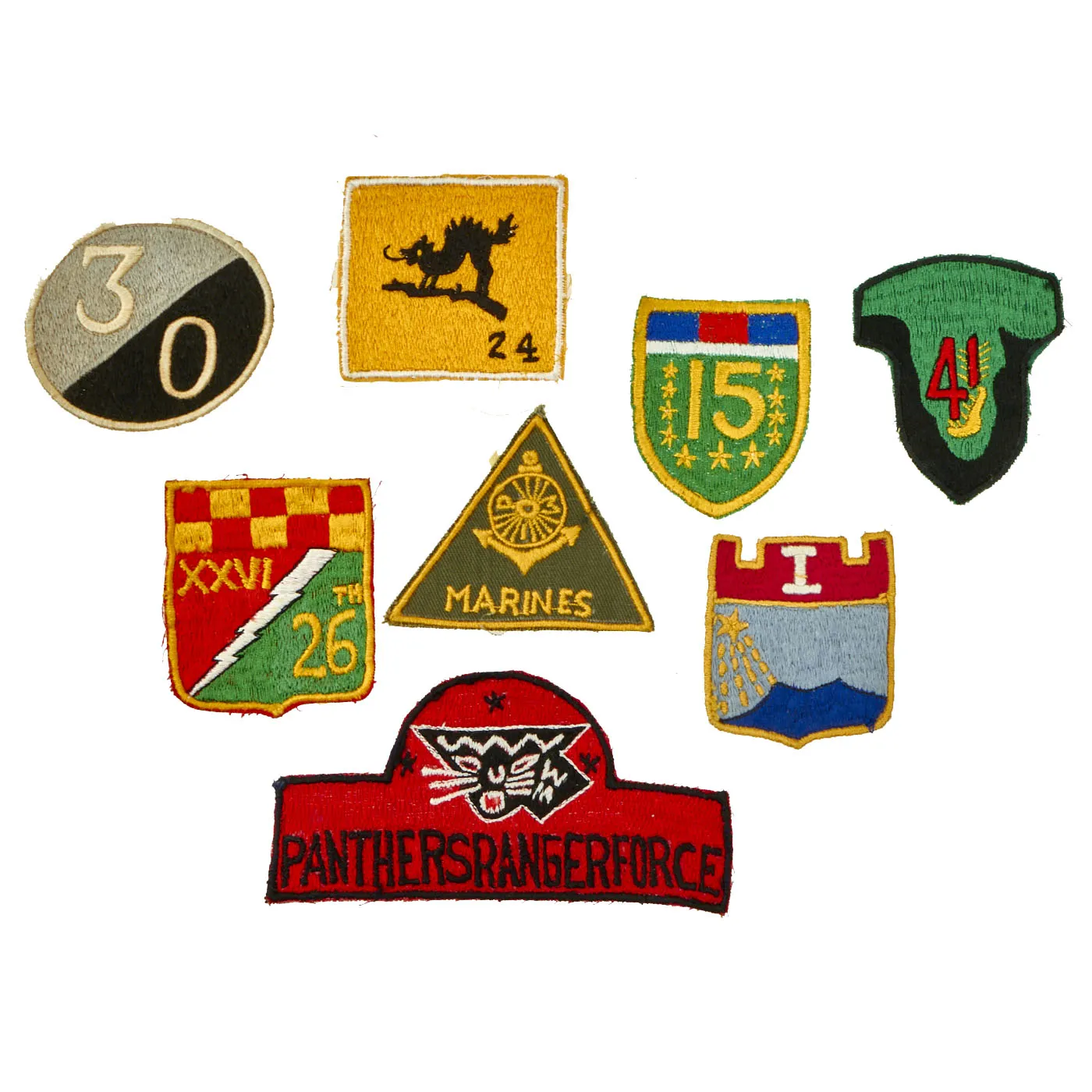 Original Philippines Cold War Era Armed Forces of the Philippines Large Patch Lot Featuring 1st Scout Ranger Regiment Patches and Filipino ‘Green Berets” Patch - 71 Items