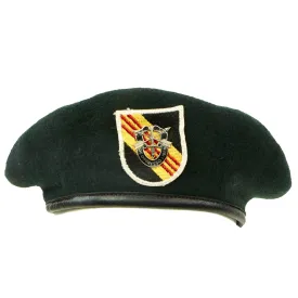 Original U.S. Vietnam War 5th Special Forces Group Airborne Green Beret