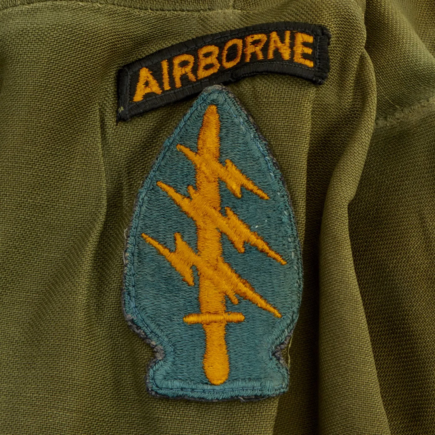 Original U.S. Vietnam War Named Green Beret Special Forces Airborne Ranger Uniform - Bates