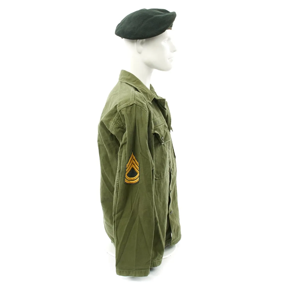 Original U.S. Vietnam War Named Green Beret Special Forces Airborne Ranger Uniform Set