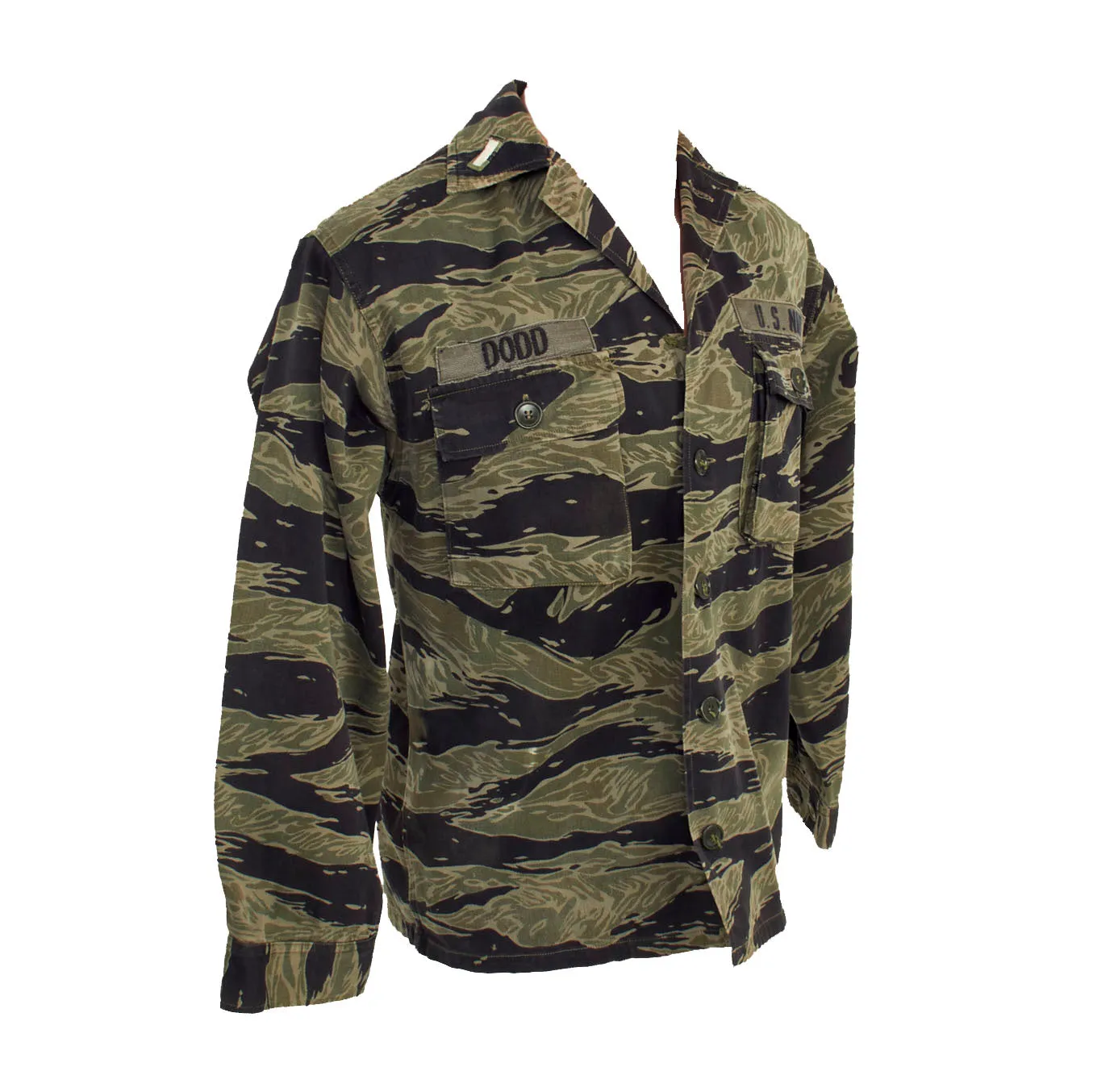 Original Vietnam War U.S. Navy Tiger Stripe “Tadpole” Camouflage Fatigue Uniform Set - Lieutenant Dodd