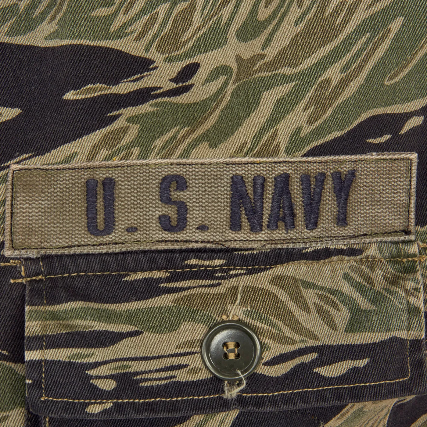 Original Vietnam War U.S. Navy Tiger Stripe “Tadpole” Camouflage Fatigue Uniform Set - Lieutenant Dodd