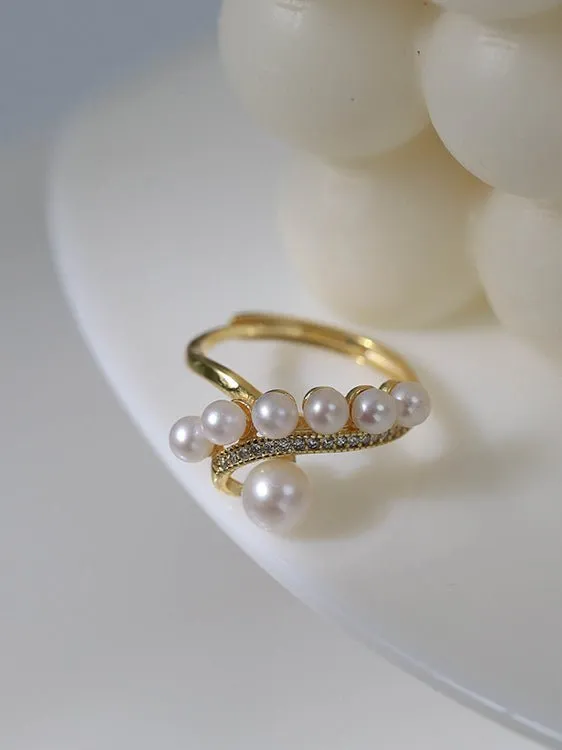 Pearl Elf Adjustable Ring