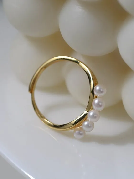 Pearl Elf Adjustable Ring