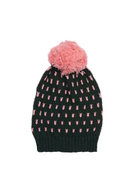 Pom Pom Beanie - Burnt Basil