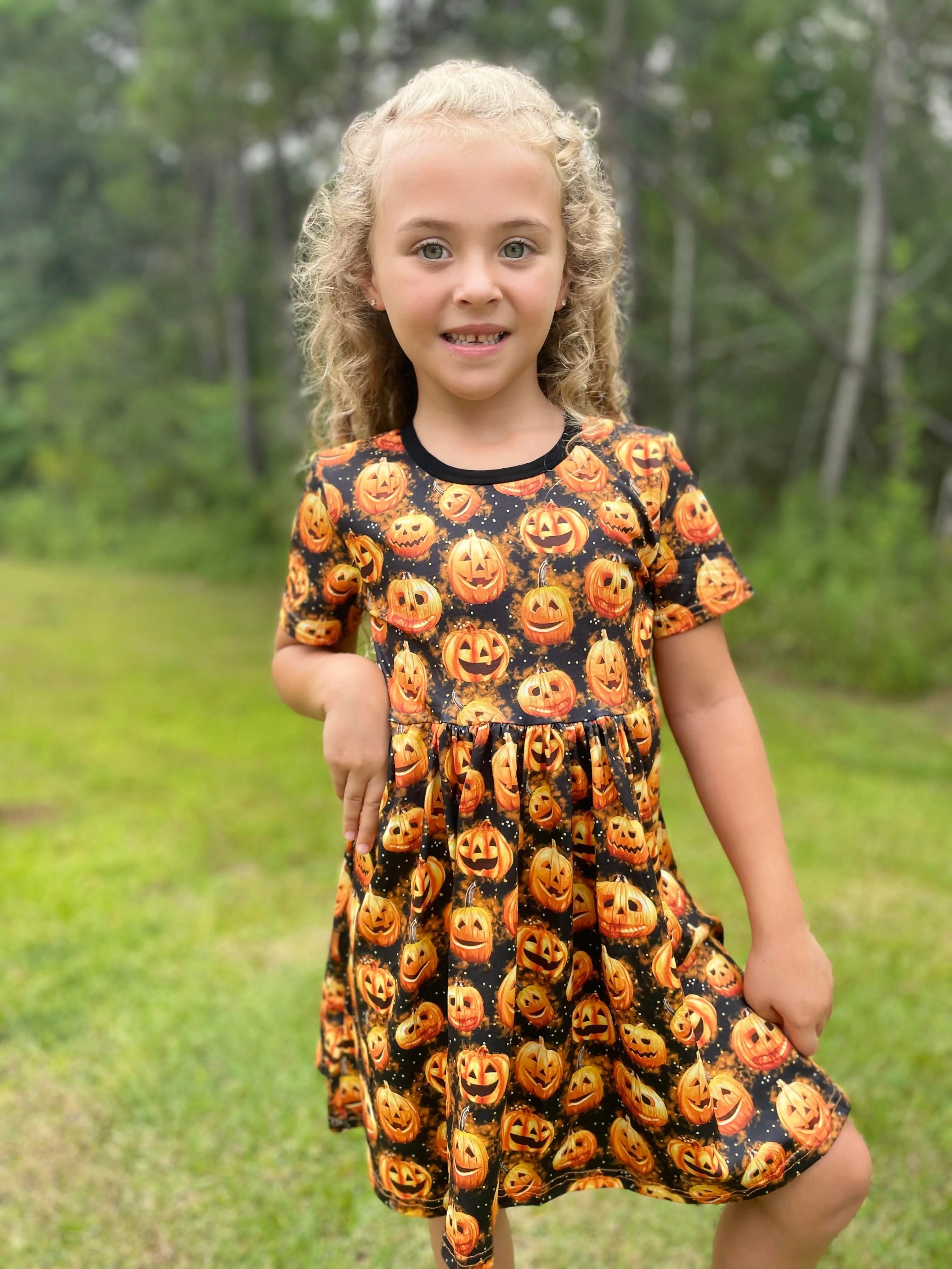 PUMKIN DRESS WITH POCKETS