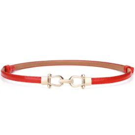 Red Slim Waist Sealed Belt