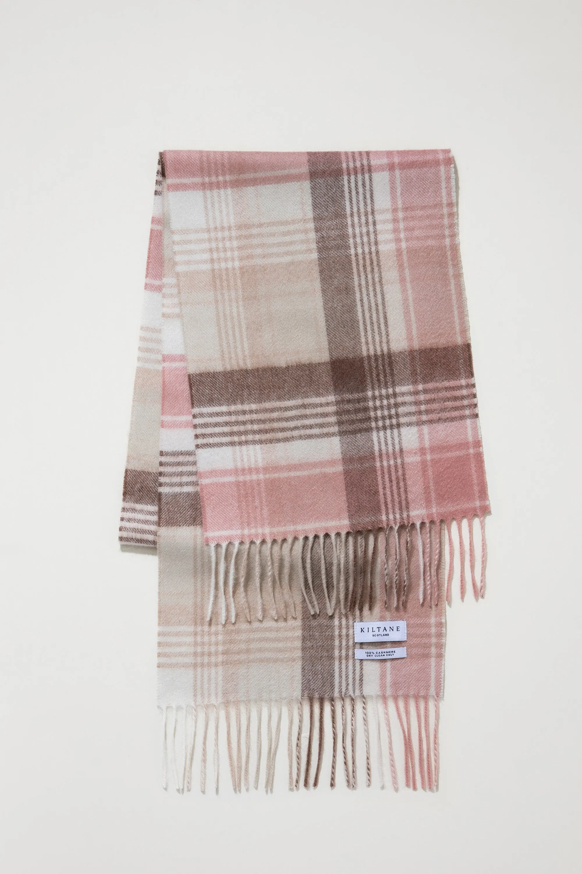 Luxurious Natural Cashmere Scarf - Elegant Edge Design