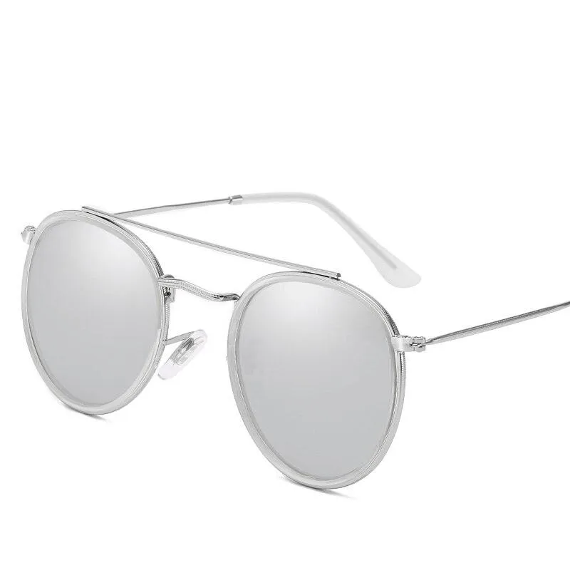 Round Polarized Aviator Sunglasses