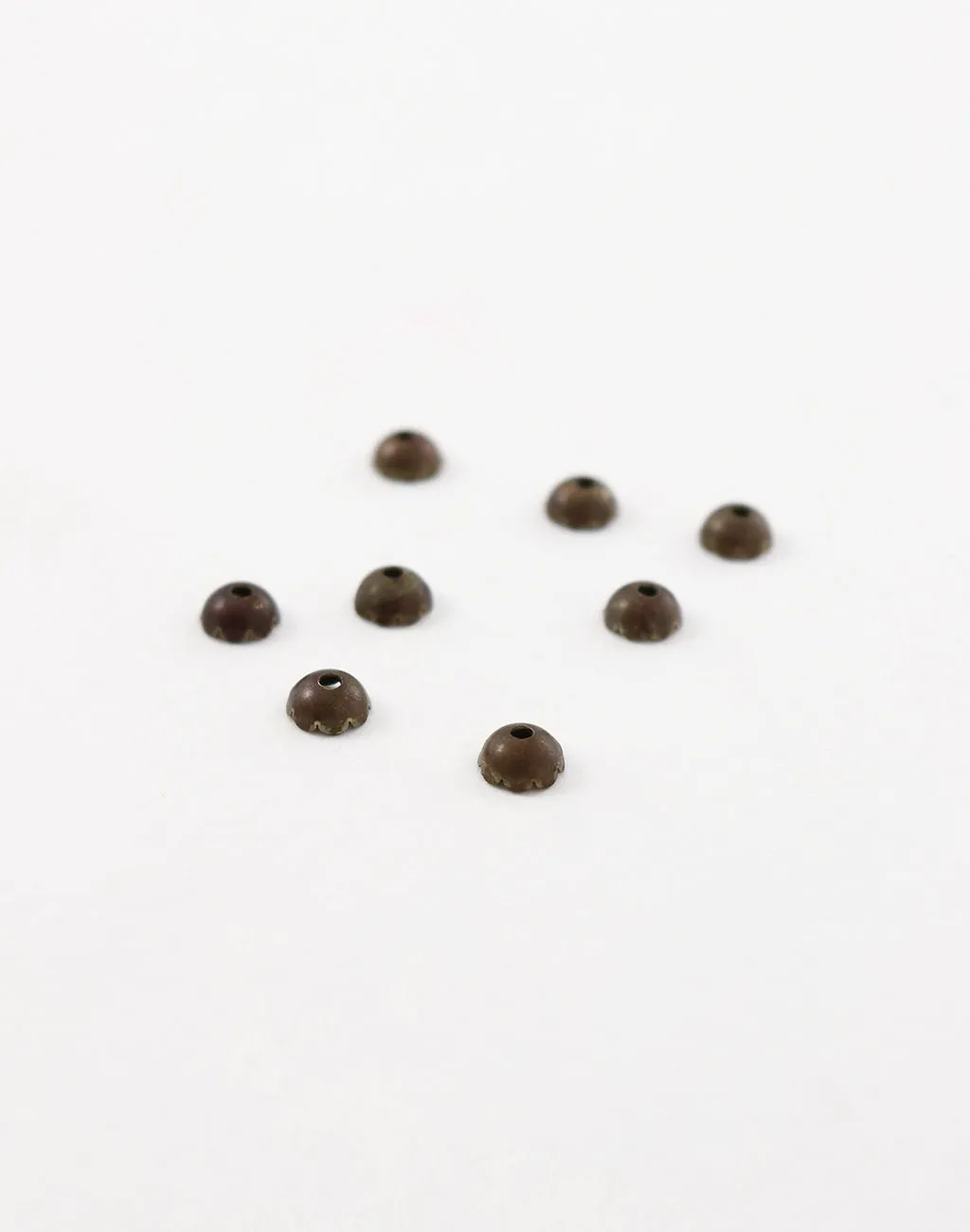 Scalloped Bead Cap, 6mm, (8pcs)