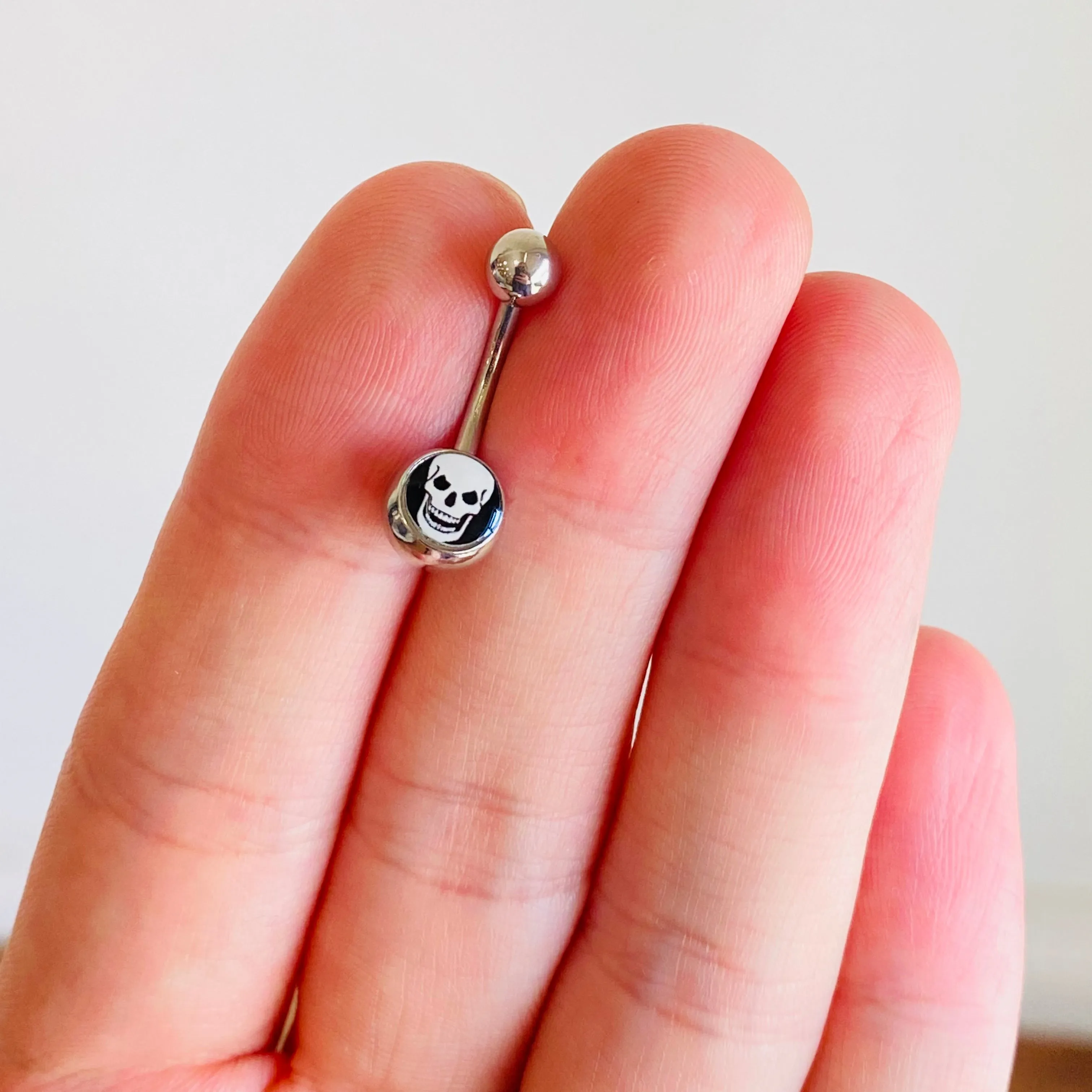 Skull Logo Belly Ring