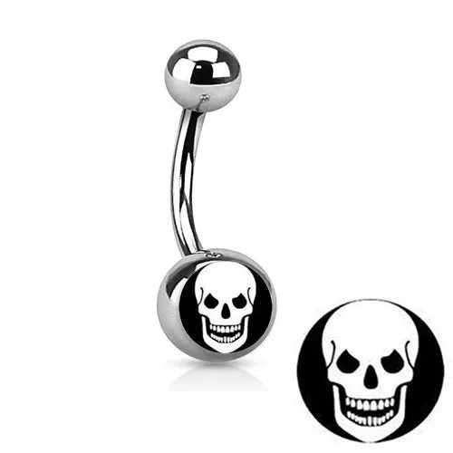 Skull Logo Belly Ring