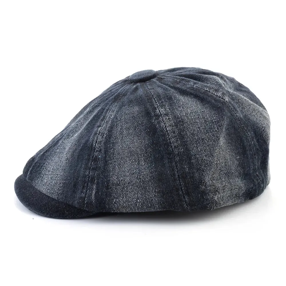 TOMSMY Retro-Style Denim Cap