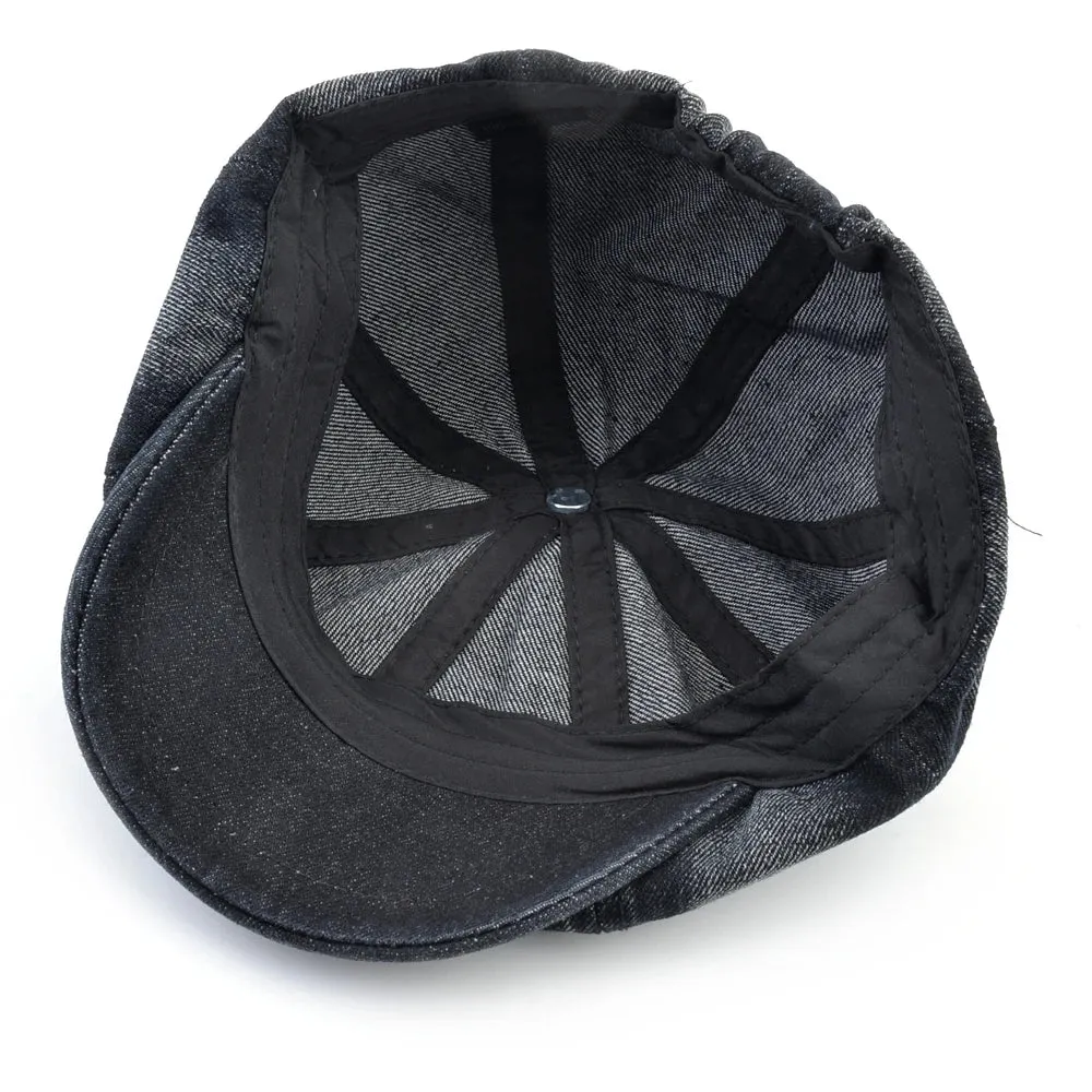 TOMSMY Retro-Style Denim Cap