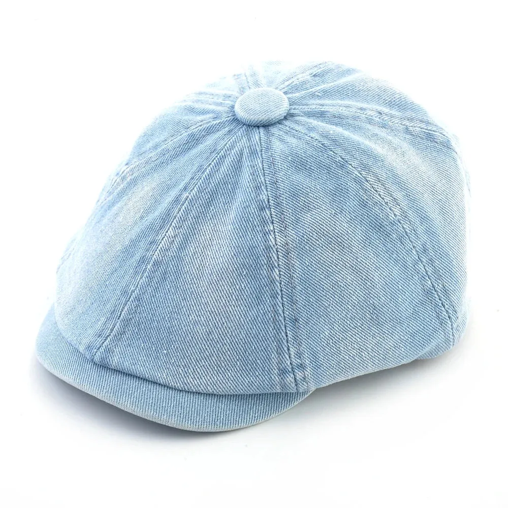 TOMSMY Retro-Style Denim Cap